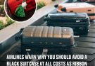 NEWS Airlines warn why you should avoid a black suitcase at all costs as ribbon warning is issued March 2, 2025 – by Admin – Leave a Comment